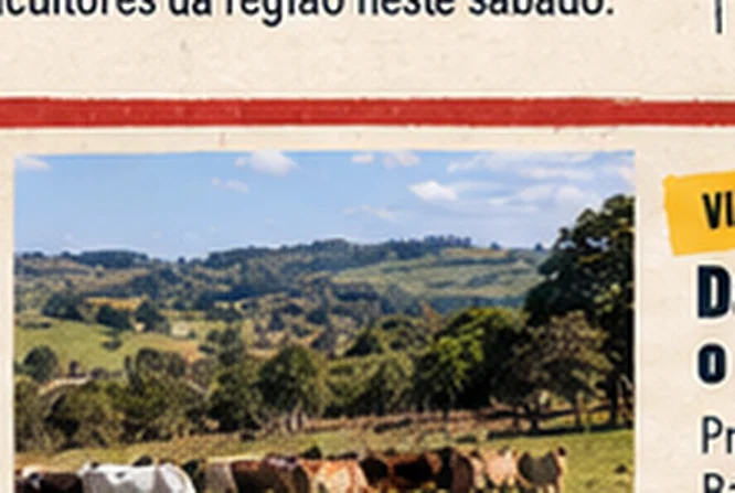 Gado em pastagem verde no campo de Águas de Santa Bárbara